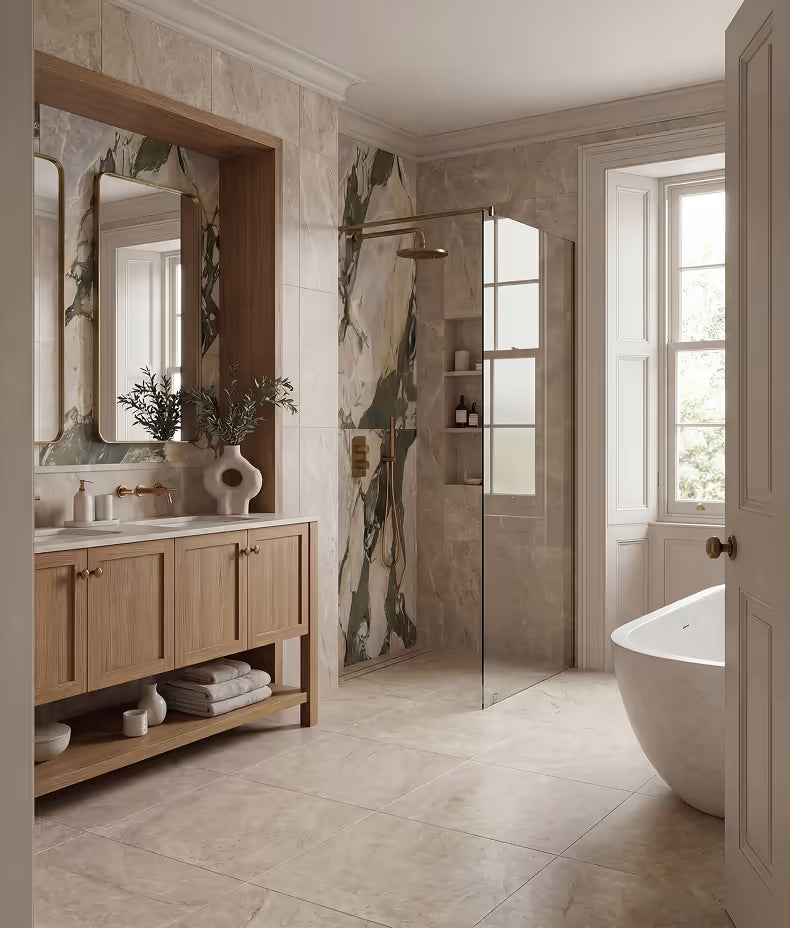 Hoxton Porcelain Four Seasons Brushed