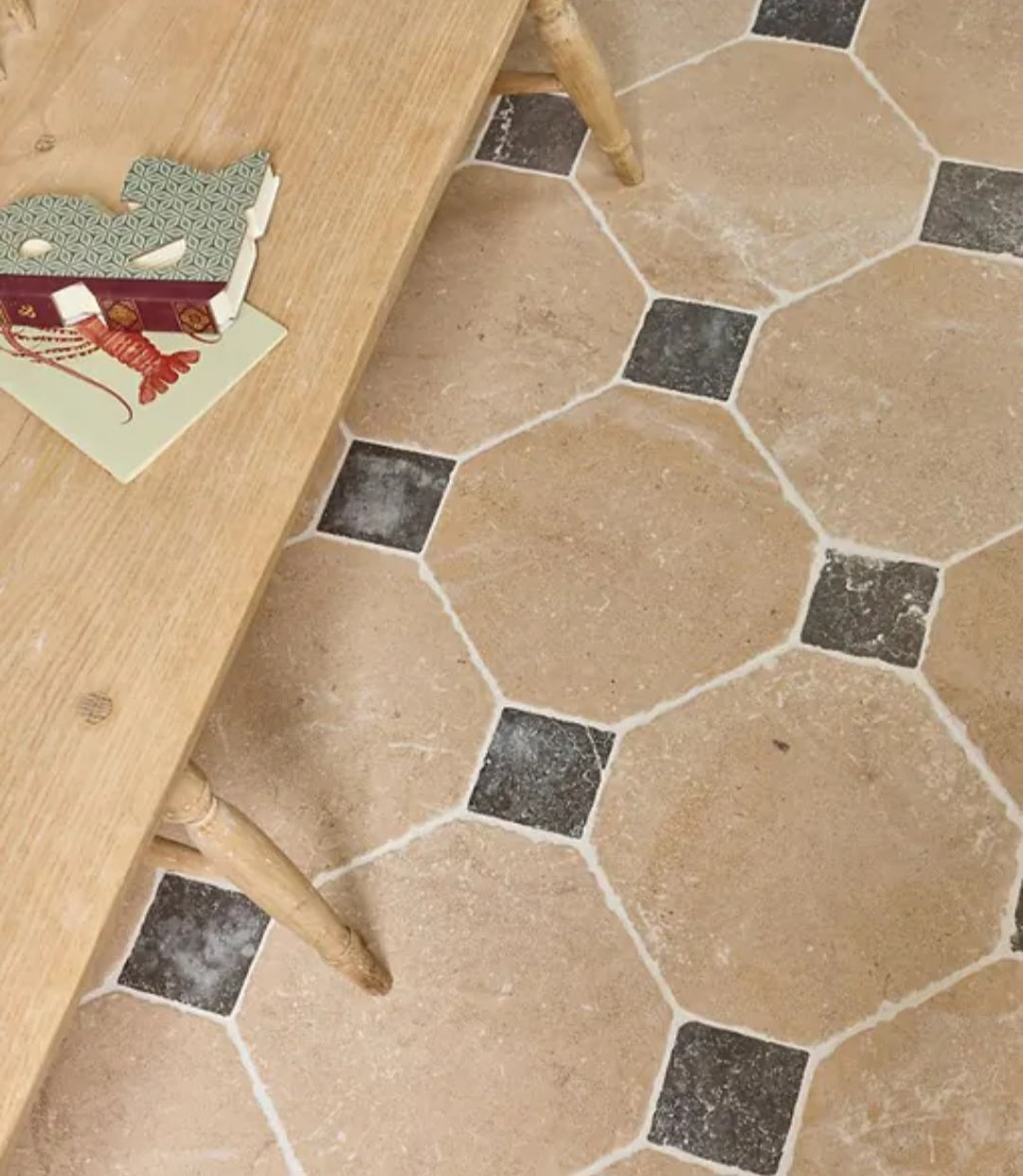 Lacock Limestone Heritage Finish Octagons & Hazlebury Cabochons