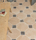 Lacock Limestone Heritage Finish Octagons & Hazlebury Cabochons