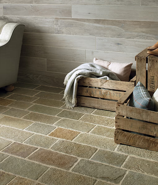 Trusloe Limestone Cobble Seasoned Finish